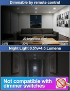 BR30 LED Recessed Can Light Bulbs, RGB Color Changing Indoor Flood Light Bulbs, Remote Control Timer with 5CCT Tunable White, E26 Base 10W 900LM (75W Equiv), Only for 6in Recessed Ceiling Cans, 8 Pack - Image 6