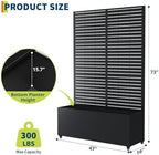 GarveeLife Metal Planter Box with Trellis and Wheels 71"x47"x16" - Image 2