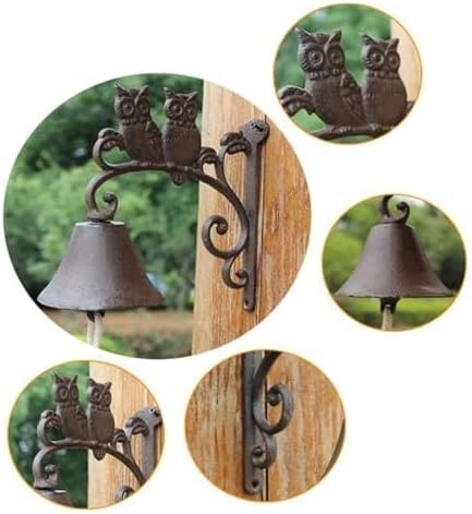 Dinner Bell,Cast Iron, Wall, Doorbell Hand Classic Decoration Wind Chime Hanging Fit - Image 2