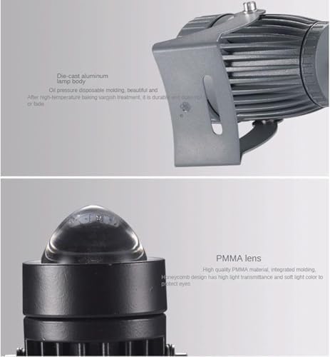 2pcs Led Spot Lights - Spotlight Led Beam Light, 5W Outdoor Wall Lamp Landscape Lighting, IP65 Waterproof LED Spotlight Narrow Beam Spotlight, for Garden, Courtyard(Warm White,5w(85-245v)) - Image 4