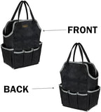 Garden Tool Bag | Heavy-Duty 16oz Waxed Canvas Garden Tool Tote with 8 Pockets | L9.5" x W6" x H15.5" | Tools Storage Bag for Gardeners, Portable Tool Organizer for Garden Essentials - Image 5