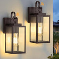 2-Pack 11.8" Oil-Rubbed Bronze Dusk to Dawn Wall Mount Porch Light by RLdream