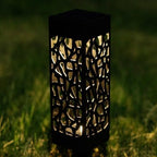 WOONEKY Xmas Solar Ground Plug Lights, Black 6pcs Waterproof Path Lights - Image 3