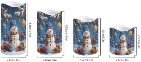 Vintage Christmas Color Changing Electric Candles, 4 Pack - Image 2