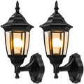EMART Dusk to Dawn Plastic Outdoor Wall Light Fixtures(2 Pack, Black) by EMART