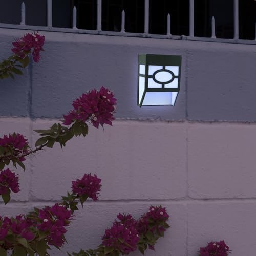 Retro Solar Wall Lights 0.5W IP65 Waterproof for Gardens Black - Image 3