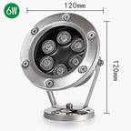 RGB Underwater Pond Lights - Submersible LED Fountain Light, AC 24V Low Voltage Pool Lighting Lights, IP68 Waterproof Underwater Spotlight(Blue,24w) - Image 2