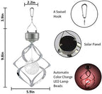 AMWGIMI Solar Wind Chimes LED Colour Changing Hanging Lights, 2 Pack - Image 3