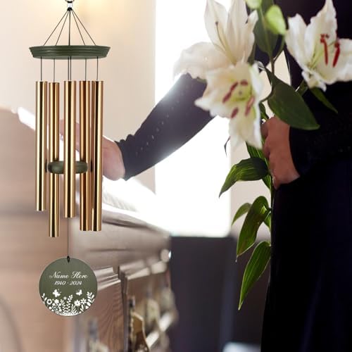 Personalized Memorial Wind Chimes Butterfly Gifts for Funeral - Image 7
