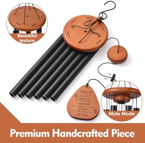 Memorial Sympathy Gifts for Loss of Husband, 32" Memorial Wind Chimes - Image 4