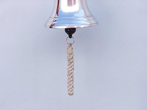 Hampton Nautical BL2021-9C Chrome Hanging Harbor Bell 7" - Nautical Decor - Nautical Home Decoration - Image 4