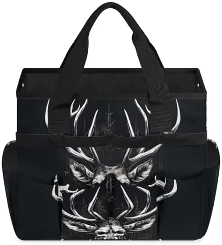 Cool Garden Tool Bag Organizer Heavy Duty Deer Gardening Tote Bag with 10 Pockets for Women Men Gardening Gifts - Image 2