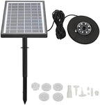 Pilipane Solar Fountain Pump with Battery Backup 5000mAh, 7W Solar Bird Bath Fountain with LED Lights, Solar Birdbath Fountain Pump for Pond, Fish Tank，Fountains Garden Decor by Pilipane