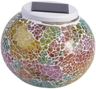 GANAZONO Solar Lights for Garden Mosaic Glass Ball Led Outdoor Lanterns Solar Powered Decorative Night Lights Led Garden for Patio by GANAZONOEnjoyYourLife