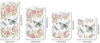 Butterfly Pink Floral Flameless Candles Realistic LED Candles with Remote and Timer Set of 4 Pillar Candles Battery Operated Candles for Valentines Home Table Wedding Birthday Decor - Image 2