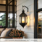 Vela Lanterns Decorative Indoor Hanging Candle Lantern, Clear, 2-Pack - Image 3
