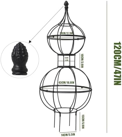 47" Obelisk Trellis for Climbing Plants - Support for Roses & Vines - Image 2