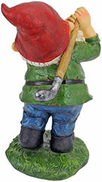 Design Toscano Bigey Burt Funny Golfing Garden Gnome Statue, 12 inch, Polyresin, Full Color - Image 4