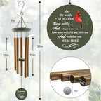 Personalized Memorial Wind Chimes, Sympathy Gifts for Loss of Loved One - Image 2