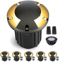Gardenreet Outdoor Well Lights Low Voltage - Solid Brass All Weather Ip65 12V Inground Lighting, LED Fixture, Antique Bronze for House Path Garden with 4000K Neutral White MR16 Bulb by Gardenreet
