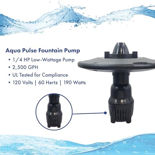 Half Off Ponds 1/4 HP 2500 GPH Floating Aerating Fountain with 100 Ft Cord - Image 3