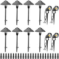 ZUCKEO LED Landscape Lighting Low Voltage Pathway Lights 12V 24V Landscape Light Kit, Outdoor Aluminum Landscape Spotlights Path Lights Waterproof for Garden Yard House Decoration(12Pack) by ZUCKEO