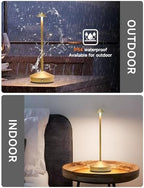 LED Rechargeable Cordless Table Lamps Gold - Image 5