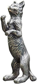 BRECK'S Standing Cat Statue Decorative Figurine Indoor Outdoor Home Decor Garden Yard Lawn Animal Sculpture Decorations by BRECKS