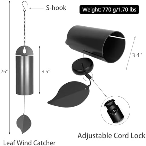 Deep Resonance Serenity Bell, Large Deep Tone Wind Chimes for Outside - Image 4