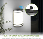 ASD LED Outdoor Wall Sconce, Dusk to Dawn 3000K 4000K 5000K Black 2 Pack - Image 3