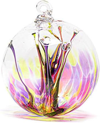 Luke Adams Handmade Glass Gazing Balls for Garden – Hand Blown Glass Gazing Ball for Yard Décor – Decorative Garden Globe (Bloom) by LukeAdamsGlass