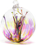 Luke Adams Handmade Glass Gazing Balls for Garden – Hand Blown Glass Gazing Ball for Yard Décor – Decorative Garden Globe (Bloom) by LukeAdamsGlass