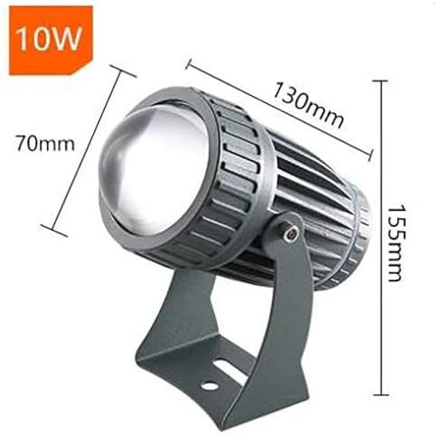 10W Led Spot Lights - Landscape Lamps, AC 220V Led Beam Light Outdoor Wall Lamp, IP67 Waterproof Narrow Beam Spotlight, 180° Adjustable Bracket Ground Light(RGB,10W) - Image 2