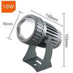 10W Led Spot Lights - Landscape Lamps, AC 220V Led Beam Light Outdoor Wall Lamp, IP67 Waterproof Narrow Beam Spotlight, 180° Adjustable Bracket Ground Light(Blue,10W) - Image 2