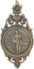 Sungmor Gold Cast Iron Wall Plaque - Classical Lady Relief in French Style by Sungmor