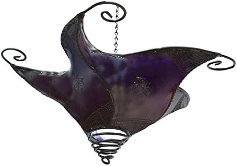 Moroccan Lamps & Sconces Handmade Leather Henna Lamp Medium Ceilling Chandlier Sconce by Treasures+Of+Morocco