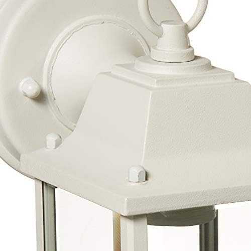 LIT-PaTH Outdoor Wall Light Fixture, Aluminum Glass, White, 2 Pack - Image 7
