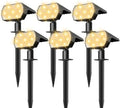 NYMPHY Solar Lights Outdoor Waterproof - 6 Pack (Warm White) by NYMPHY