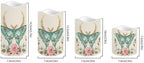 Butterfly Flameless LED Candles with Remote Timer Electric Fake Candle Color Changing Pillar Candles Battery Operated for Table Centerpiece Home Indoor Wedding Decoration Set of 4 - Image 2