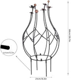 Obelisk Trellis Garden - 27" Metal Climbing Support for Vines - Image 2