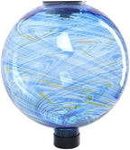 VCUTEKA Solar Gazing Ball, Glass Garden Globes for Outdoor Decor, 10" Blue by VCUTEKA