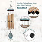 Personalized Sympathy Wind Chimes, Memorial Gifts Wind Chimes for Loss of Loved Ones, Dandelion Commemorative Wind Chime for Mom/Dad 36inch - Image 4
