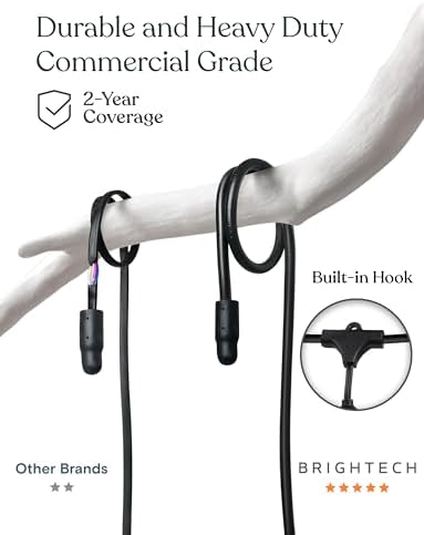 Brightech Solar String Lights with 32 Hanging Edison Bulbs and Brightness Controls with Remote 7W-104 3000K - Image 6