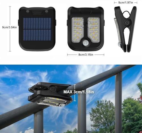 Tryme Small Solar Lights for Chain Link Fence, 4 Pack - Image 3