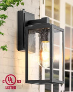 VIANIS 2 Pack Dusk to Dawn Sensor Outdoor Wall Lighting, Anti-Rust, Black - Image 6
