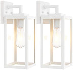 Outdoor Wall Sconces, White Large Exterior Waterproof Wall Lights, 15 inch by LightChasers---Since1987