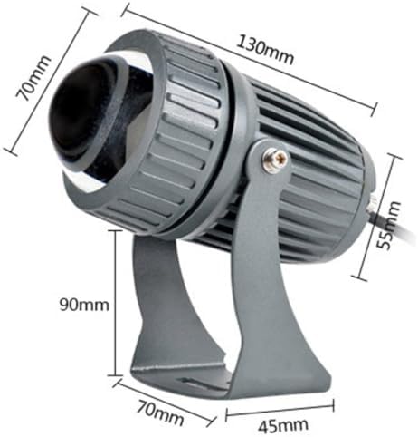Rotation Spotlight - 10W Spotlight Led Beam Light, IP67 Waterproof LED Narrow Beam Spotlights, Building Exterior Wall Lighting Projector Roof Long-Range LED Light(White,10W(24V)) - Image 2