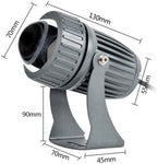 Rotation Spotlight - 10W Spotlight Led Beam Light, IP67 Waterproof LED Narrow Beam Spotlights, Building Exterior Wall Lighting Projector Roof Long-Range LED Light(Yellow,10W(24V)) - Image 2