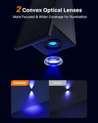12 Pack Color Changing Solar Powered Fence Wall Lights Up and Down - Image 2