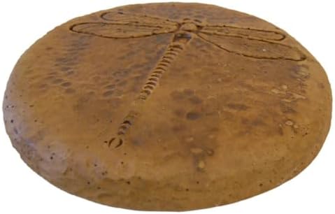 Solid Rock Stoneworks Round Dragonfly Stepping Stone- Autumn Wheat - Image 2